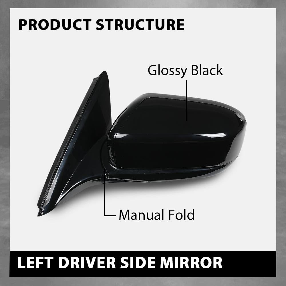 Left Driver Side Power Mirror Honda Accord Sedan 03-07 3-Pin 76250SDAA13ZA