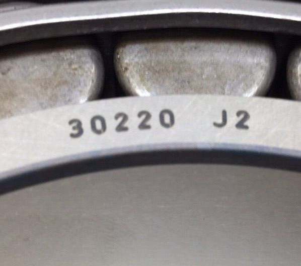 SKF 30220 J2 Tapered Roller Bearing Set Cone and Cup 100 ID x 180 OD x 34mm W