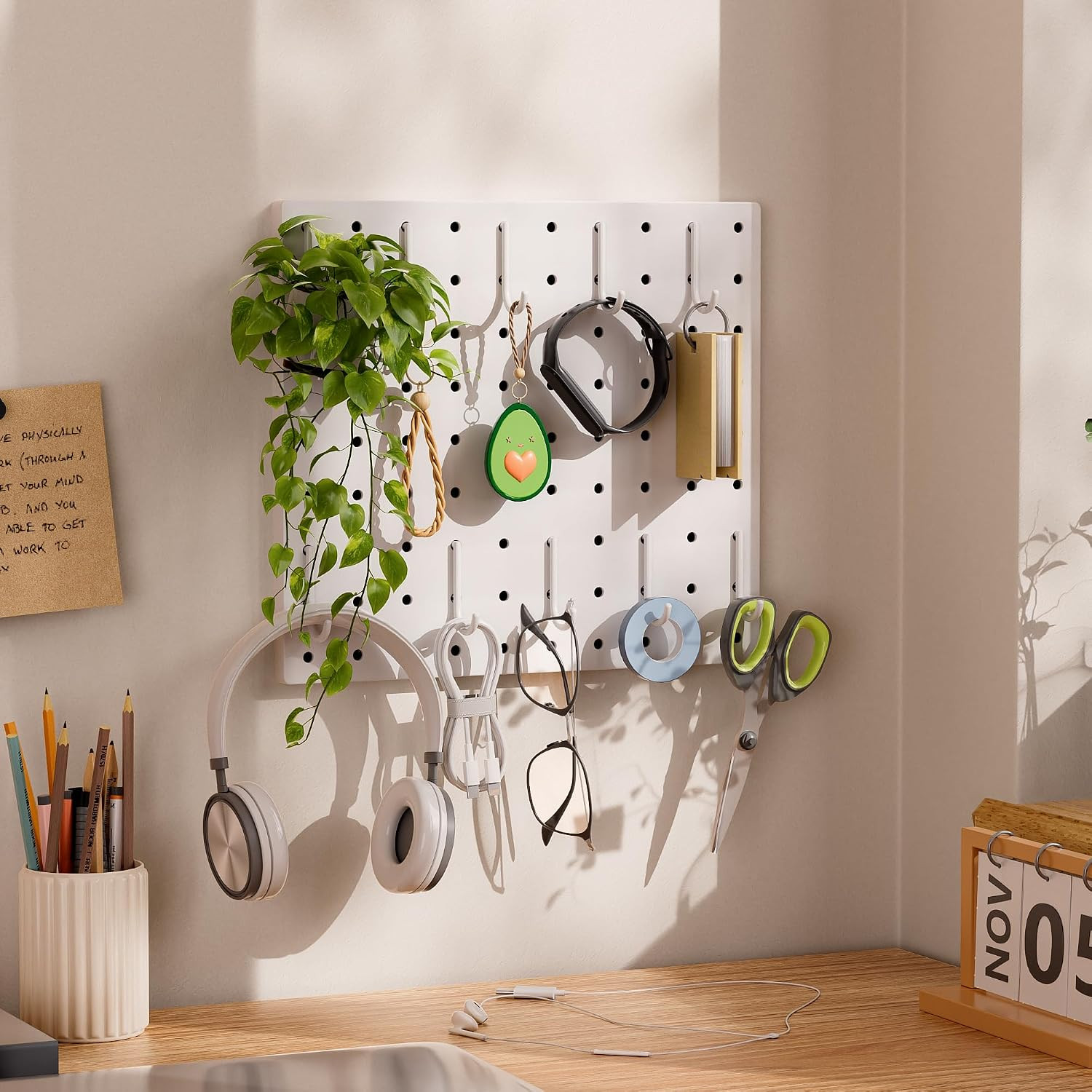Pegboard Combination Kit – Pegboards and Accessories Modular Hanging for Wall…
