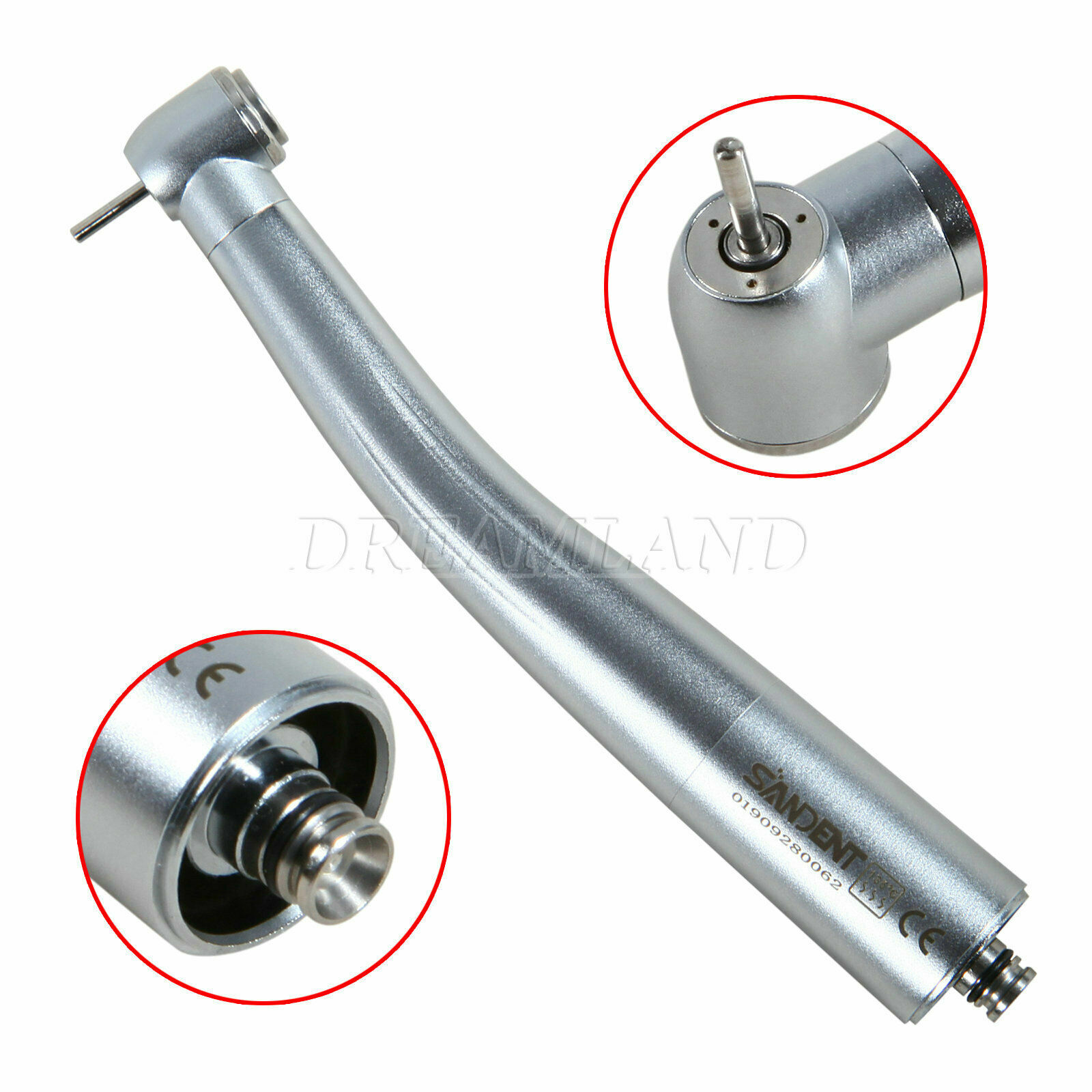 1-10 SANDENT Dental Turbine 3-Water Spray High Speed Handpiece fit NSK Coupling