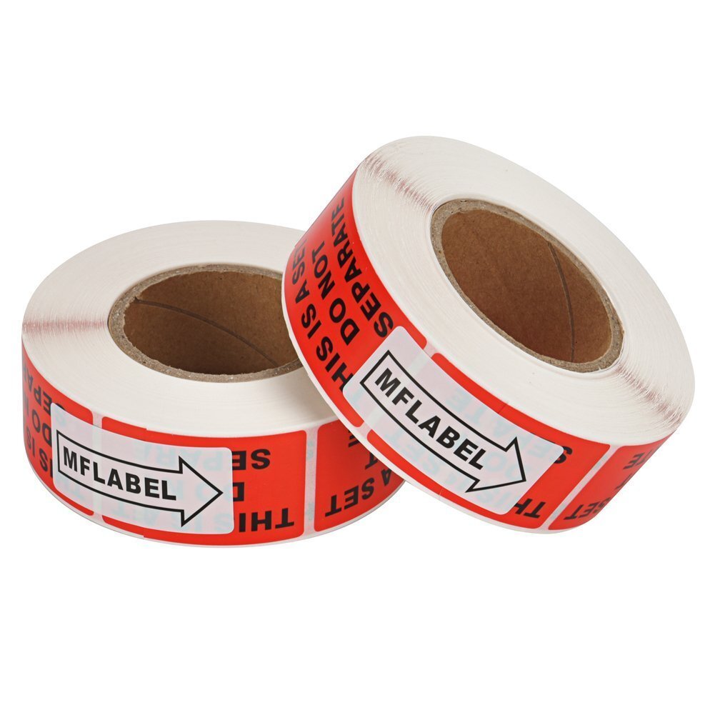 500/Roll 1″ x 2″ This is a Set Do Not Separate Stickers Warning Labels Adhesive