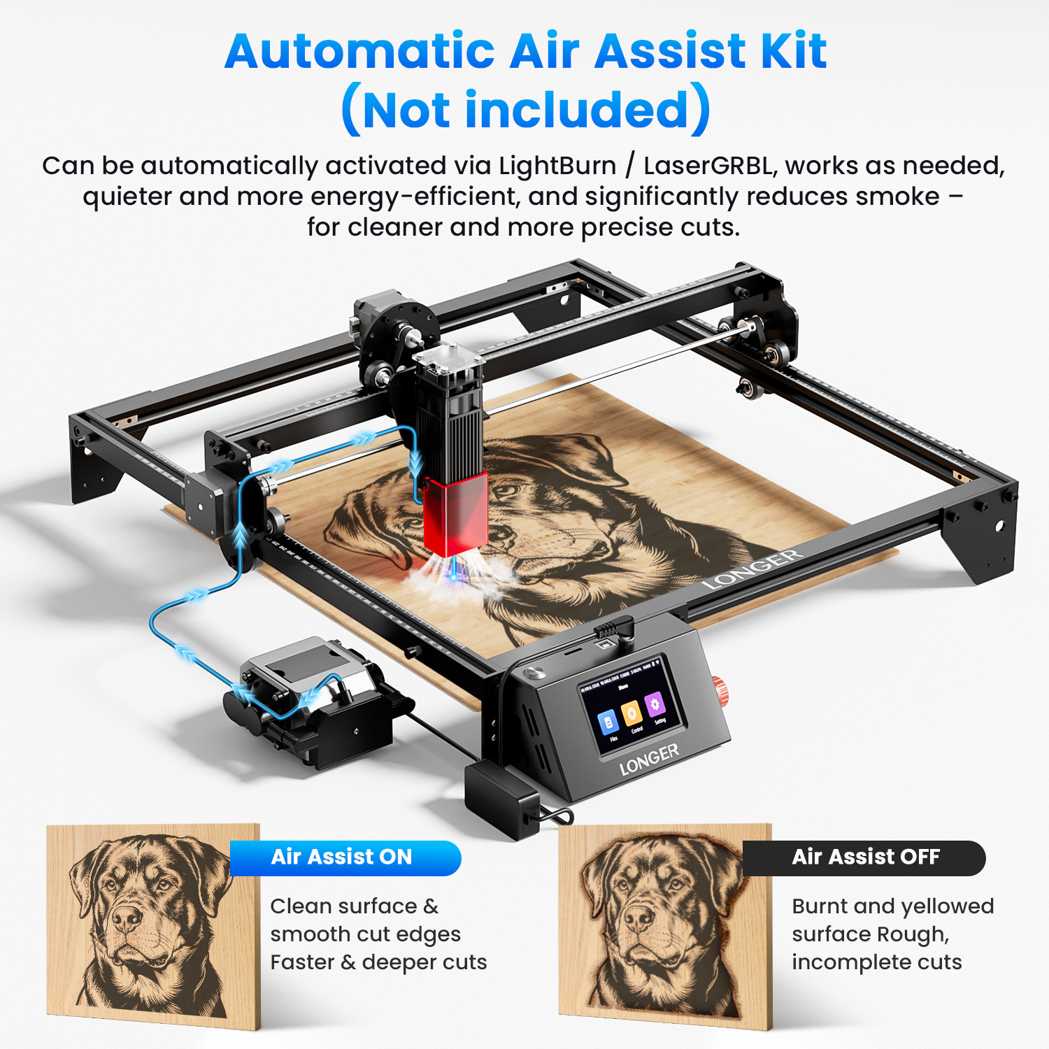 Longer RAY5 10W Wood and Metal Laser Engraver and Cutter 400*400mm DIY Tool