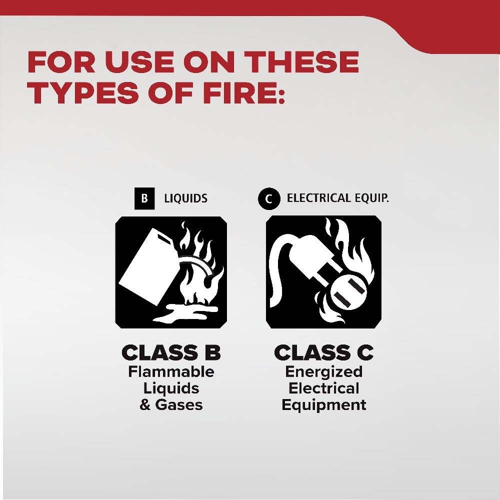 Single-Use Dry Chemical Fire Extinguisher 5BC for Car Truck Vehicle with Strap