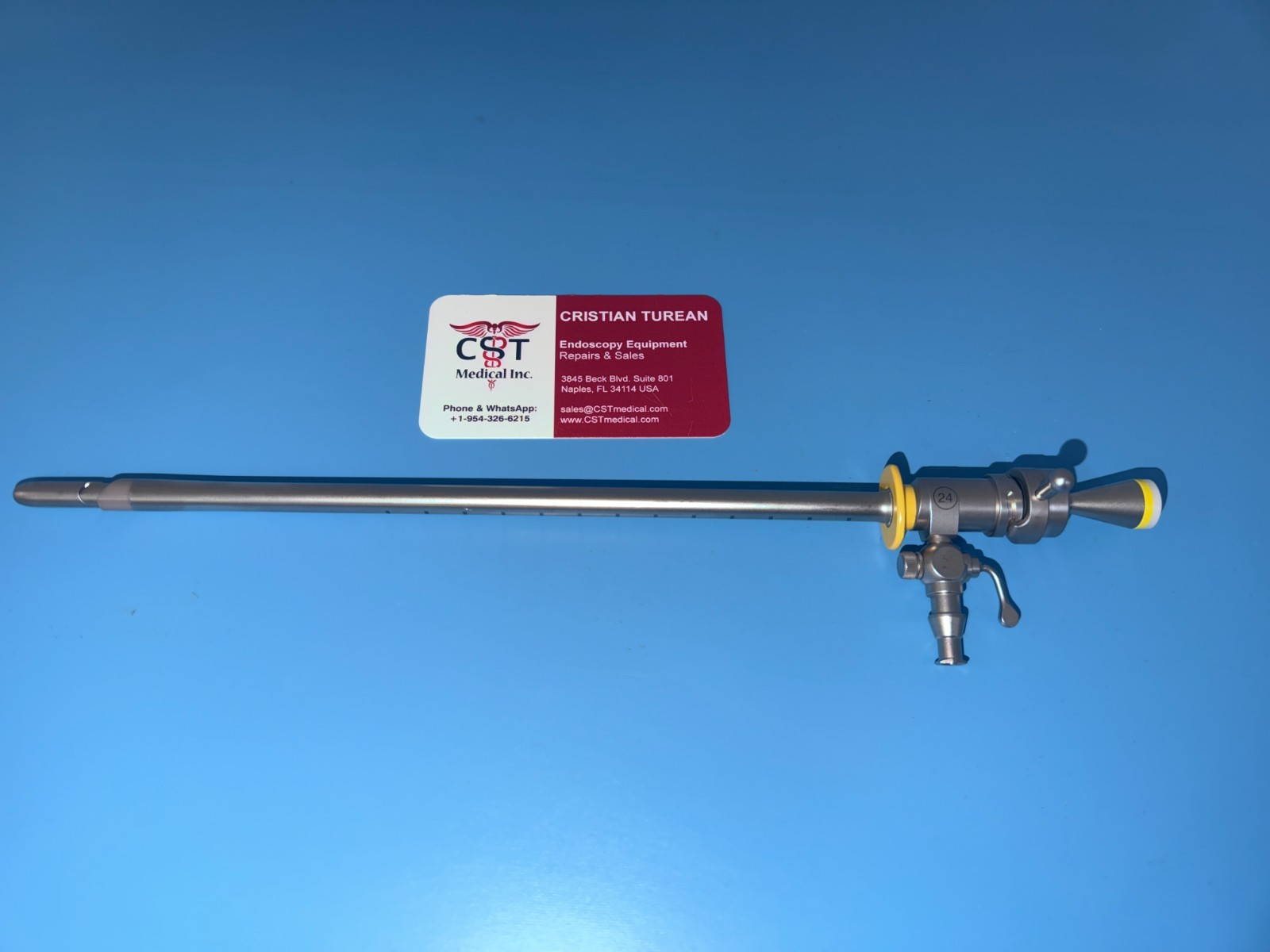 Karl Storz 27040BO Resectoscope Sheath, 24 Fr. & 27048CK Deflecting Obturator