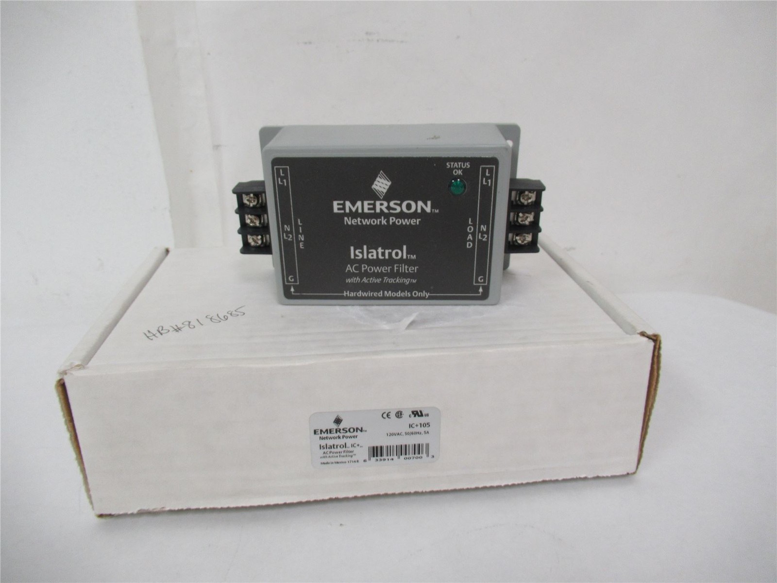 251387 New In Box; Emerson IC+105 Network Power Surge Protector Islatrol