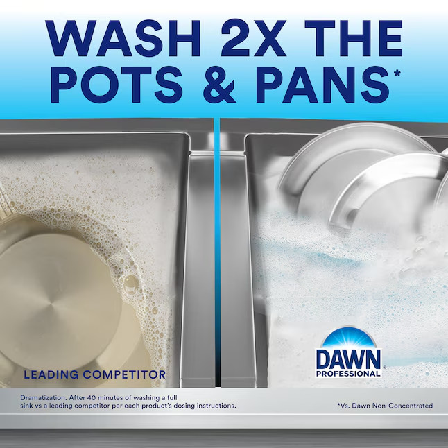 Dawn Professional Manual Pot & Pan Dish Soap 1 Gl Commercial Strength Degreaser