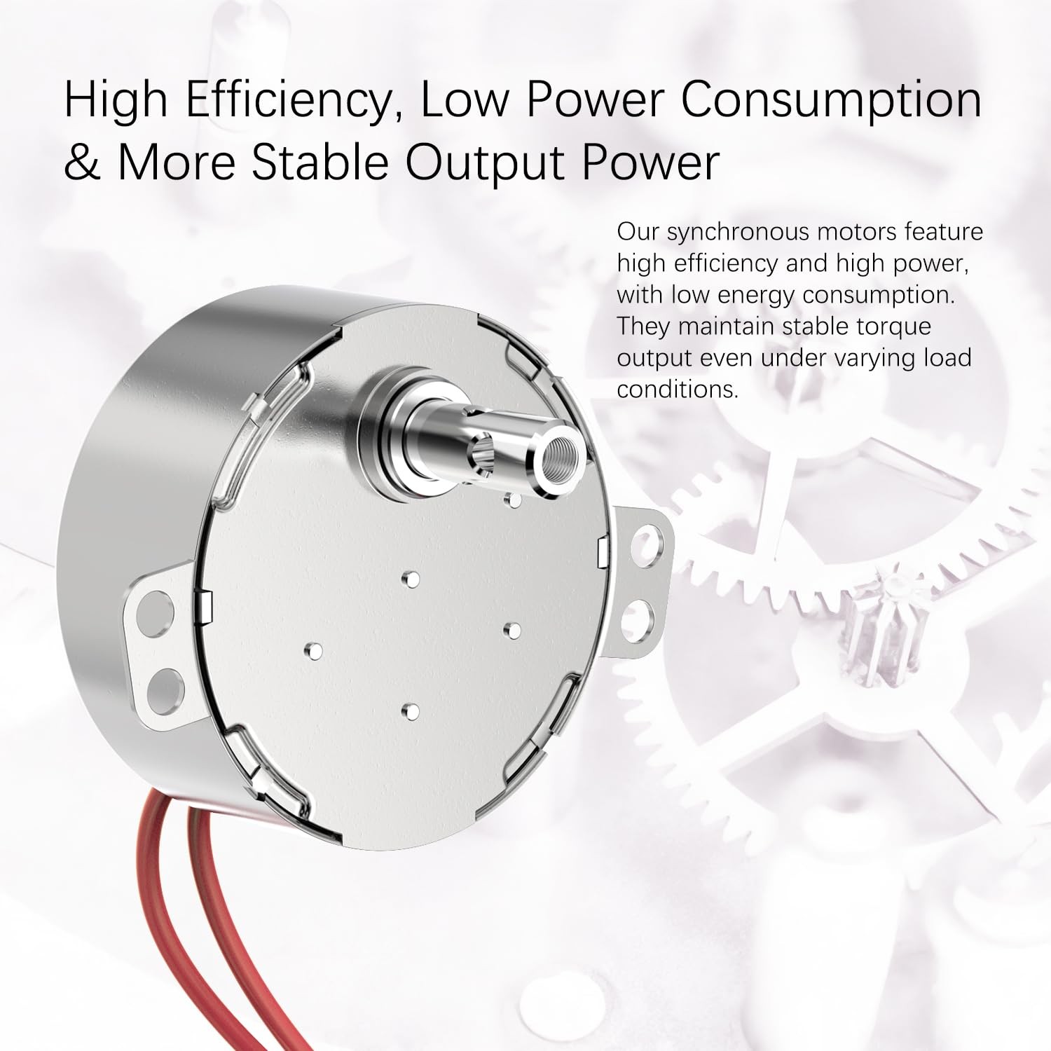 Synchronous Motor 100-120V AC 50/60Hz 15-18RPM Shaft Rotation CW/CCW 4W Gear…