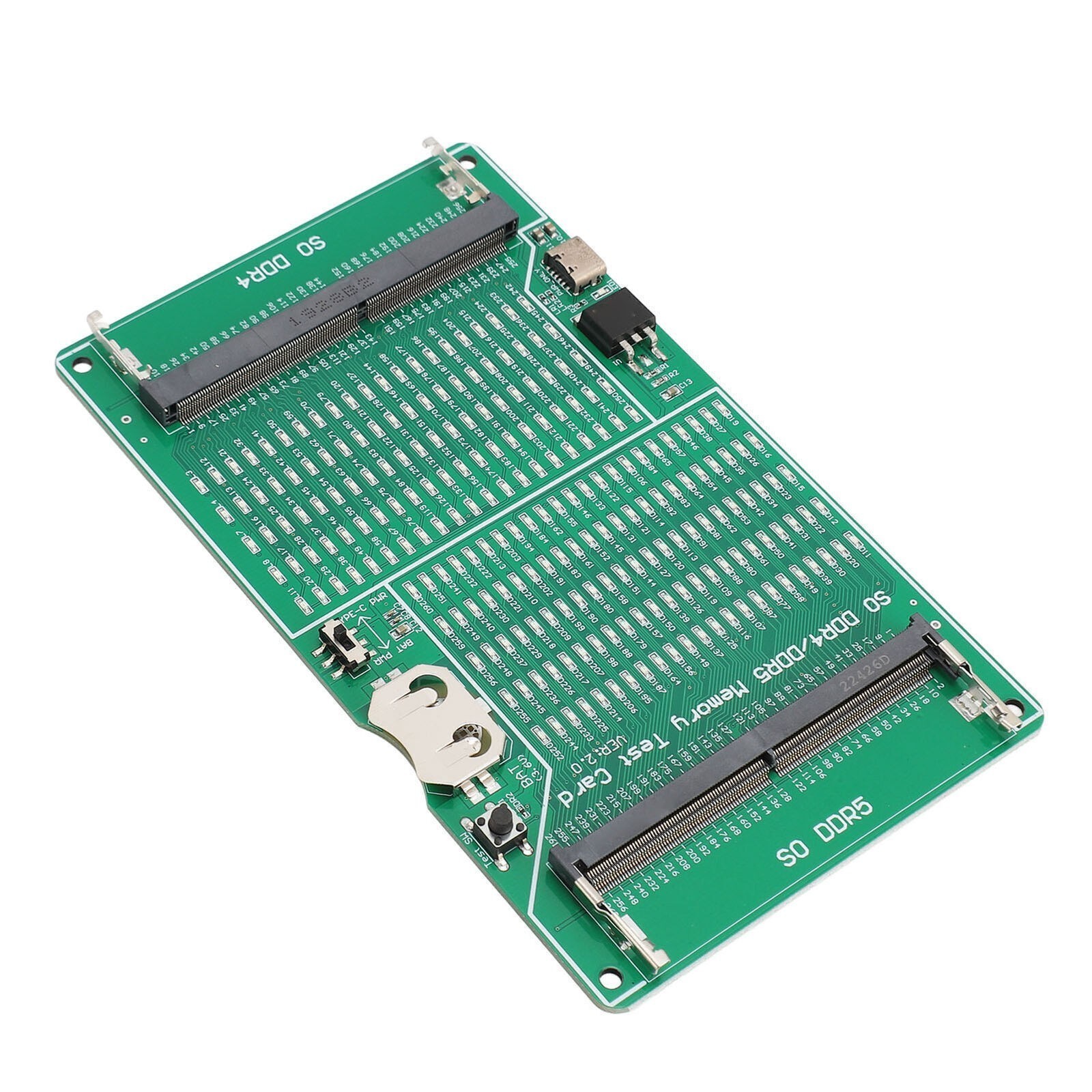 DDR4 DDR5 Memory Tester 2 in 1 Multifunctional Memory Slot Test Card with LED