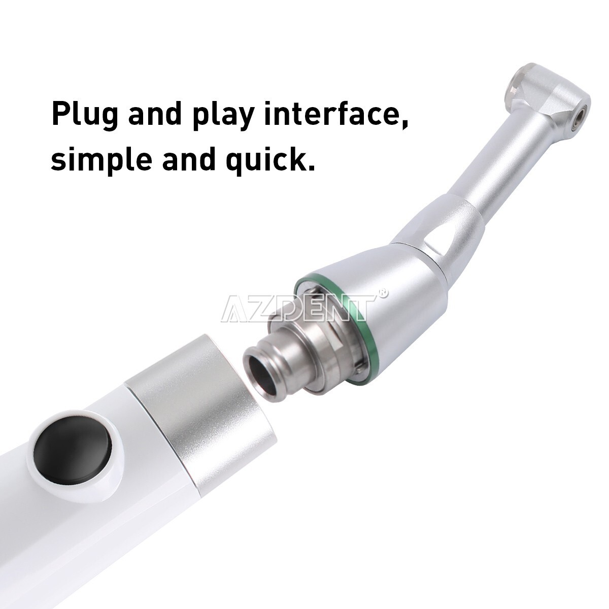 AZDENT Dental Cordless LED Endo Motor 16:1 Reduction Contra Angle Treatment