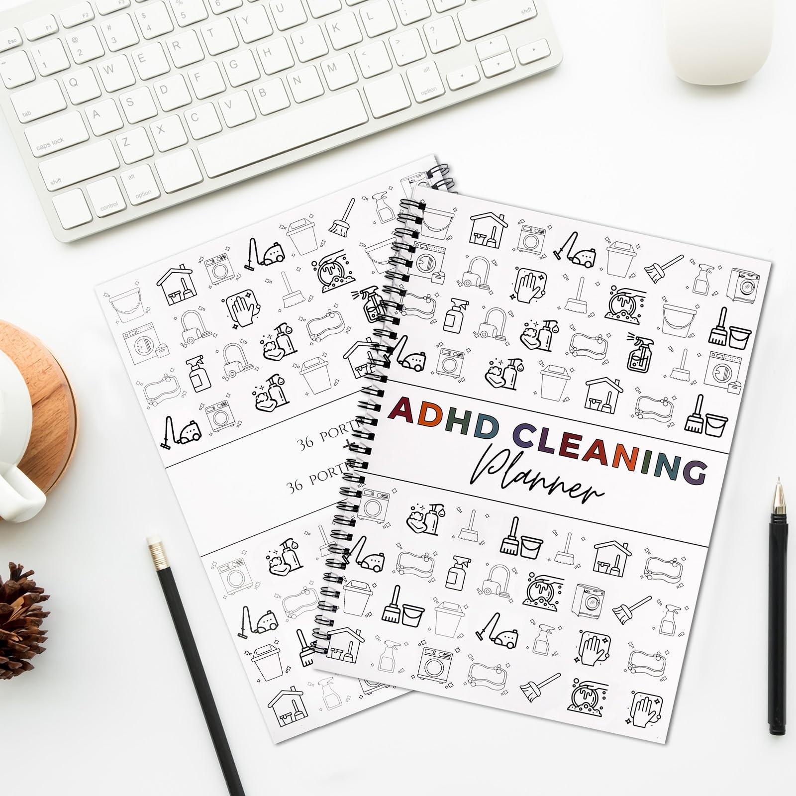 2pcs Adhd Cleaning Planner for Adults Women Teens Adhd Cleaning and Organizin…