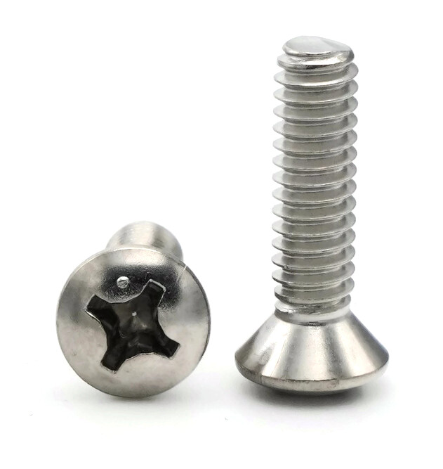 #10-24 | 316 Stainless Steel Phillips Oval Head Machine Screws – Select Size