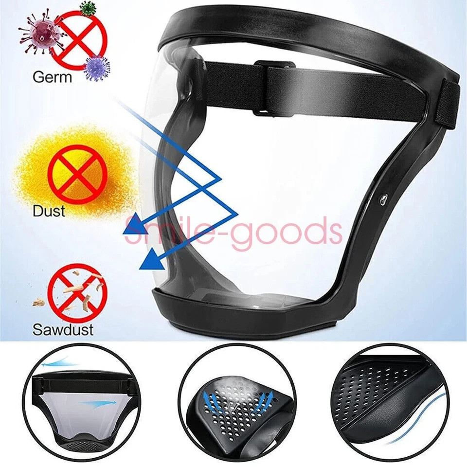 Anti-Fog Safety Face Mask Dust Splash Resistant Cycling Work Grinding Shield