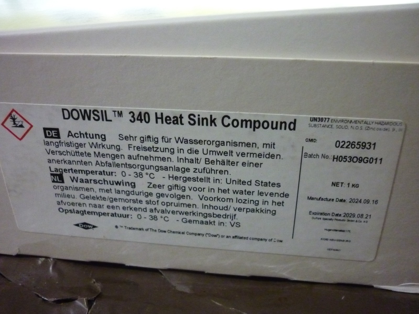 Dowsil 340 Dow Corning 340 Heat Sink Compound – 3.5 oz 100g Tube