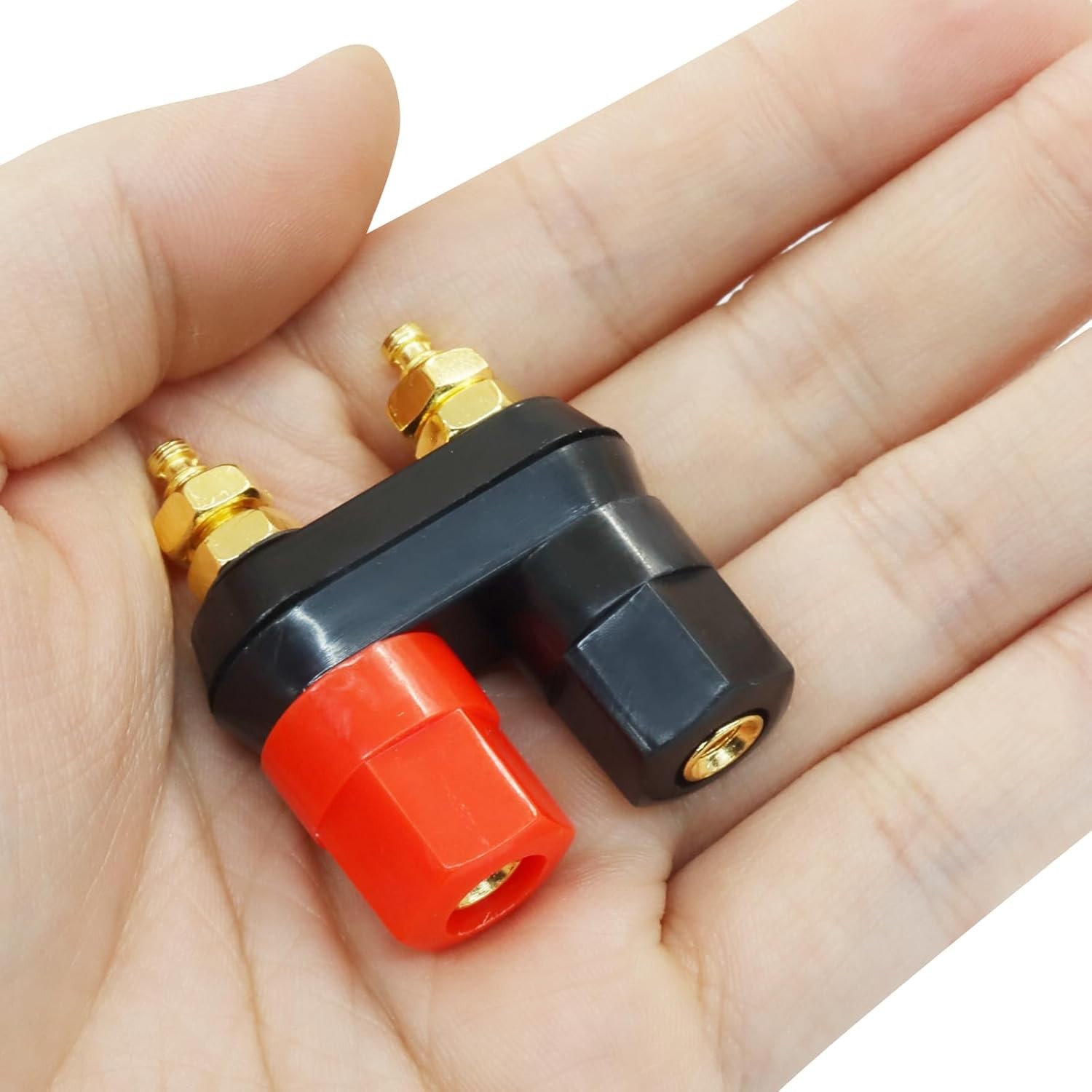 4mm Gold Plated Banana Plug Female Socket Jacks 4 Pack Insulated Terminal