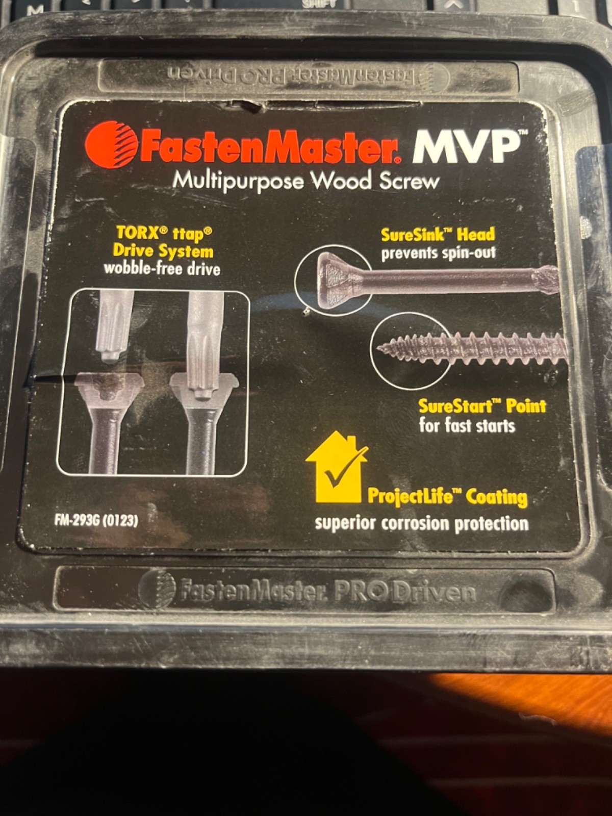 Fasten Master MVP Coated Wood Torx #10 Screws 2″ 250 Piece Black Multi-use
