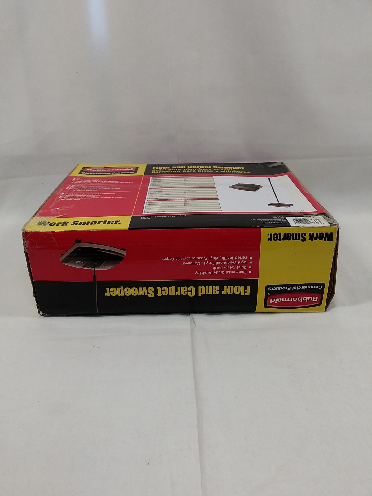NEW Rubbermaid 4212-88 COMMERCIAL Floor & Carpet Sweeper (Bk/Gray)