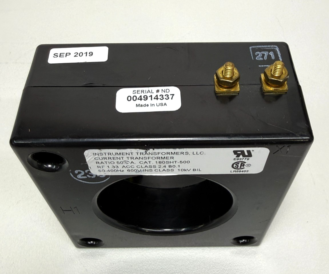 Instrument Transformers 180SHT-500 Current Transformer 500:5A Metering Class 2.4