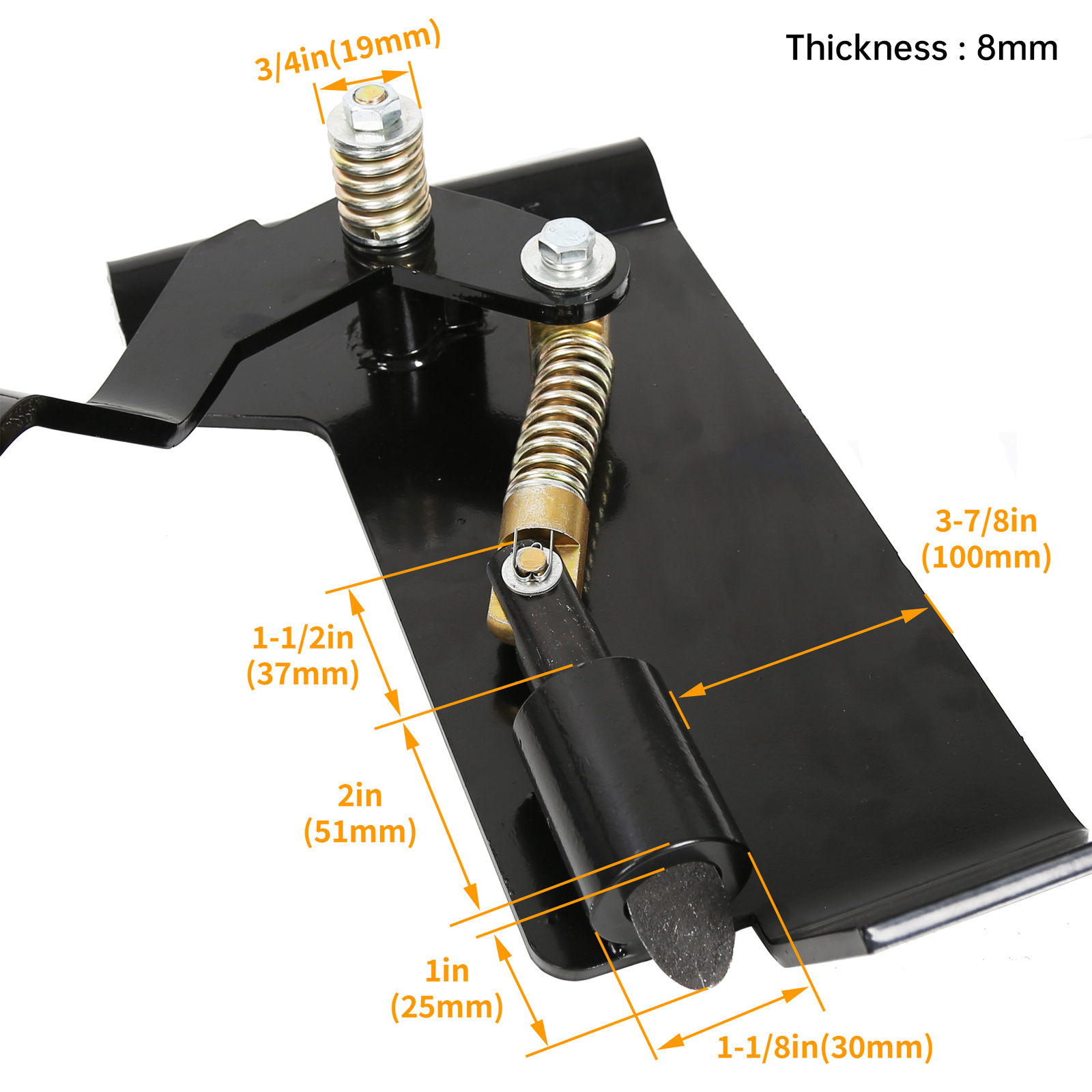 Weld-On Skid Steer Quick Attach Bucket Conversion Adapter Latch Plates Universal