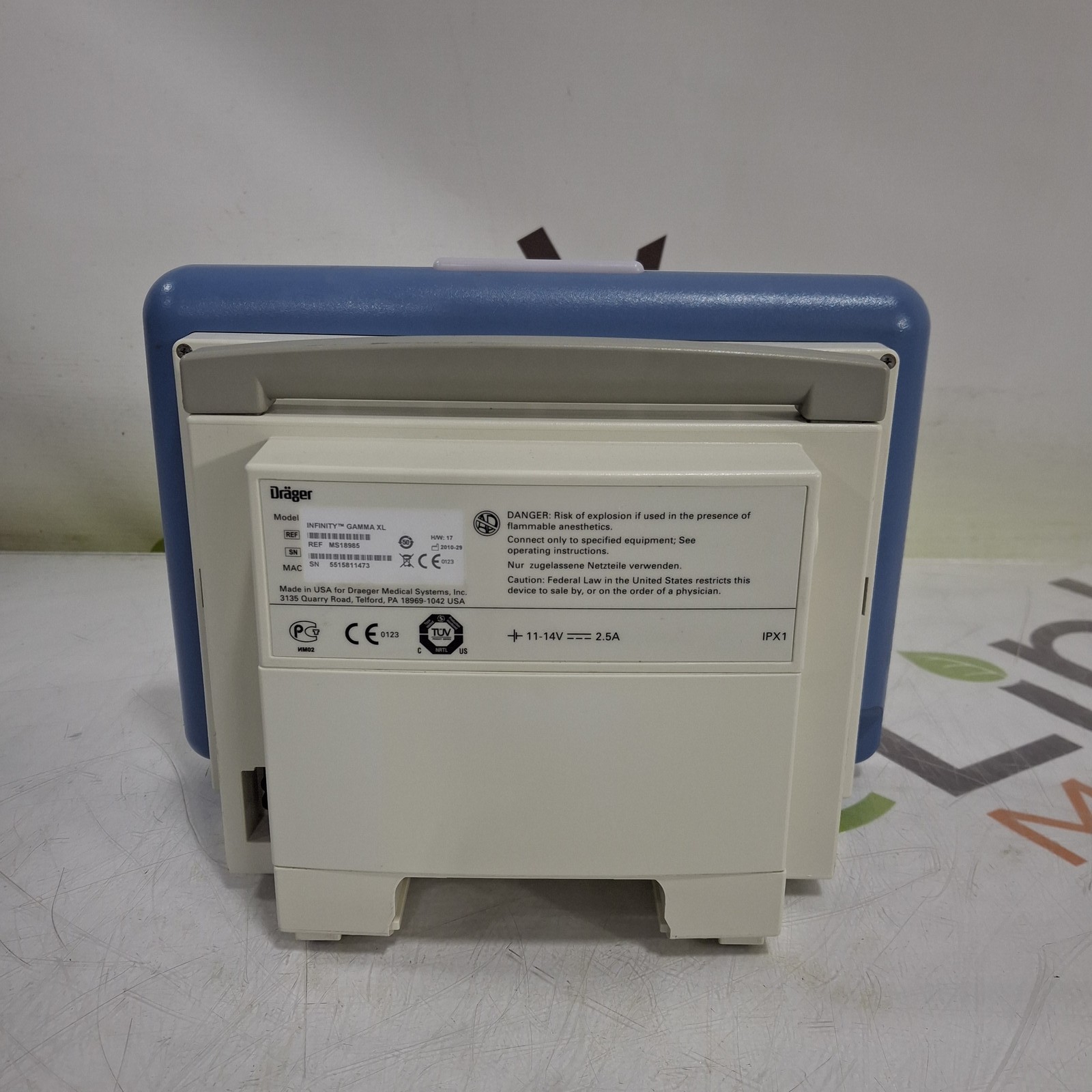 Draeger Medical Infinity Gamma XL Patient Monitor