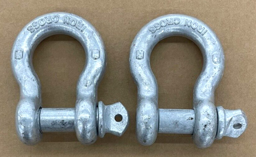 IRON CROSS 3/4″ D-RING SHACKLE 1000-00 GALVAINZED FINISH