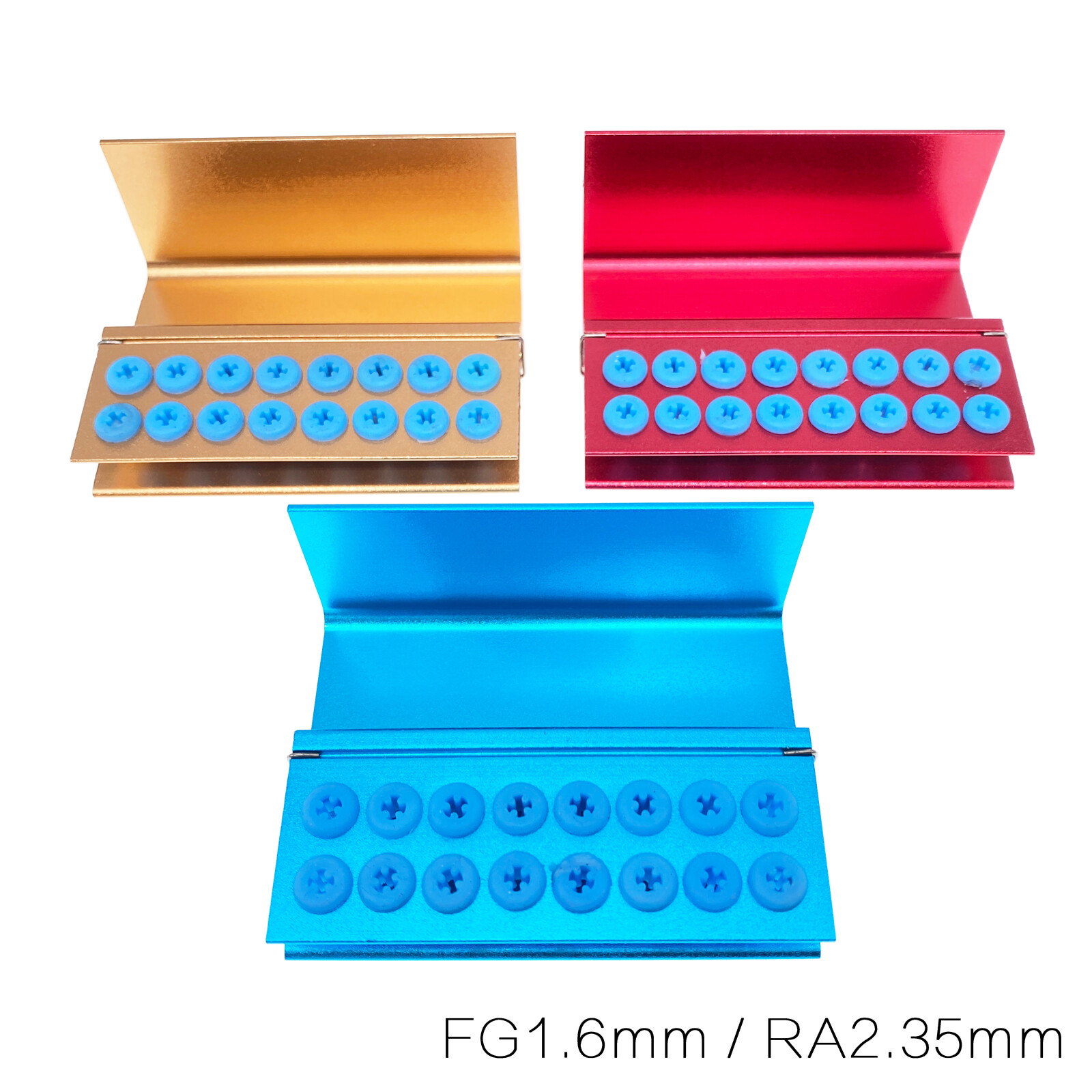 10/16/24 Hole Dental Burs Block Holder Disinfection Case For High Low Speed Burs