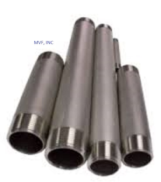 4″ X 12″ Threaded NPT Pipe Nipple S/40 (STD) Welded 304/L Stainless SN213161130