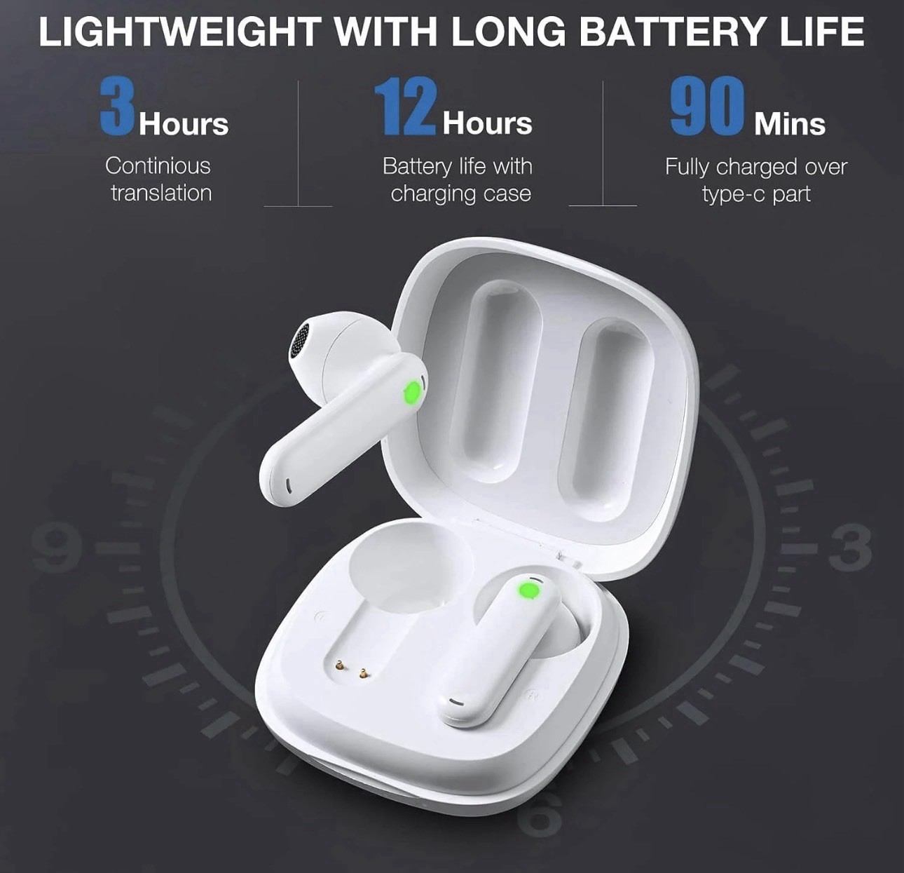 Timekettle WT2 Edge Offline Translation Real-Time Translator Earbuds
