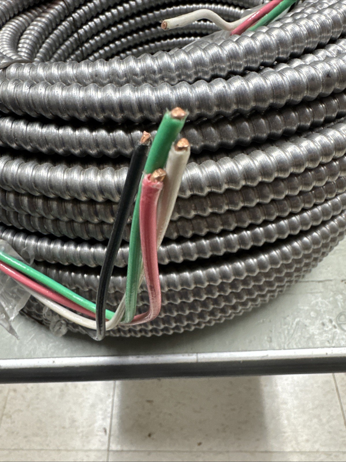 MC Lite 10-3 AWG Solid Black Red White Green USA MADE 10 FOOT