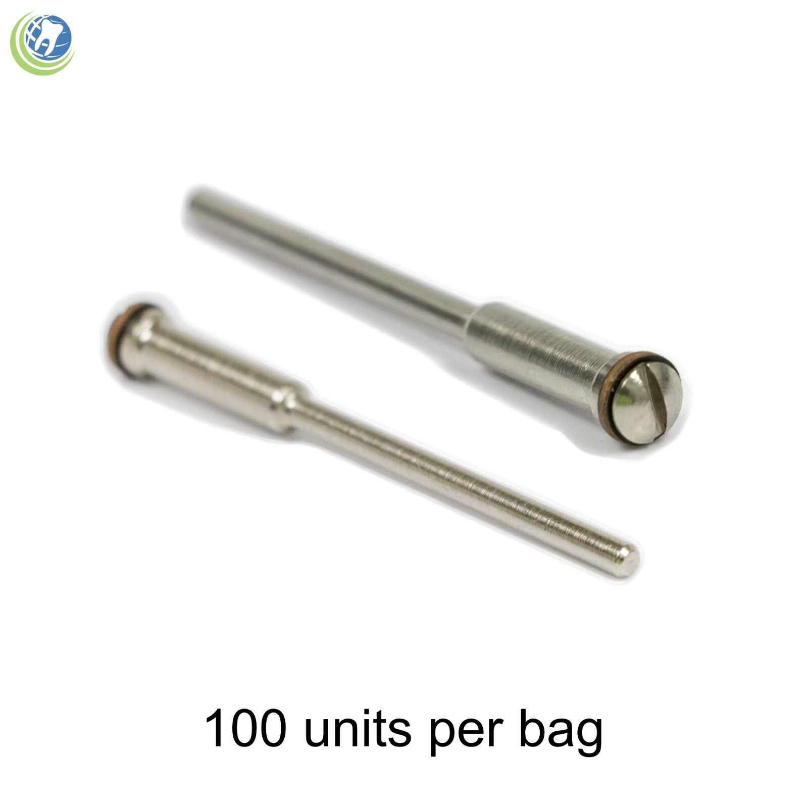 100 Dental Lab Jewelry Reinforced Mandrels 2.35mm Shank 3/32” for Discs & Points
