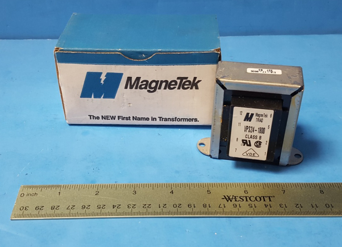 Power Transformer, VPS24-1800, Triad Magnetics, POWER XFMR 24.0Vct at 1.80A