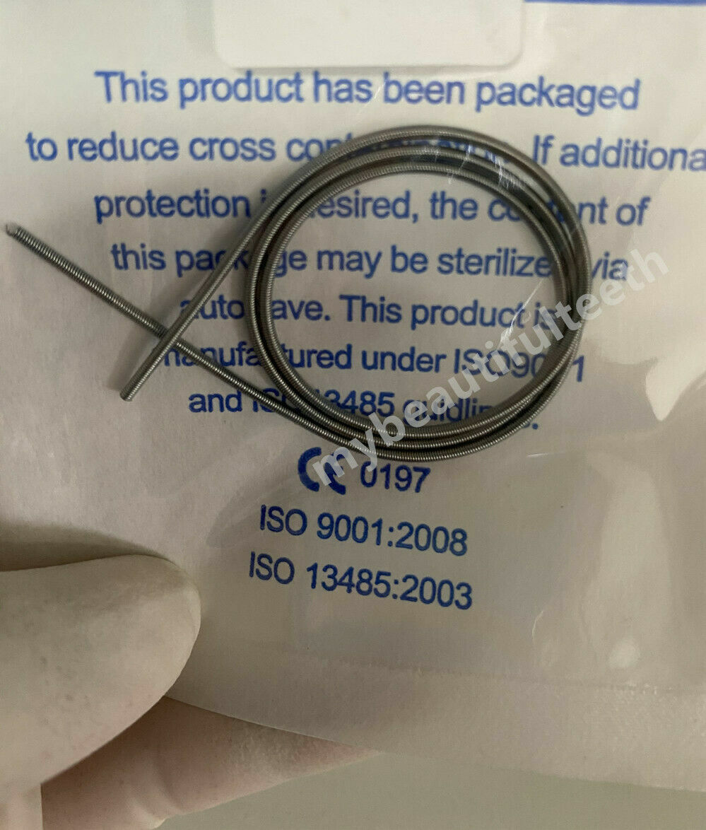 1~100Pack Dental NiTi Close Coil Spring Open 012/010 300mm Archwire Brackets