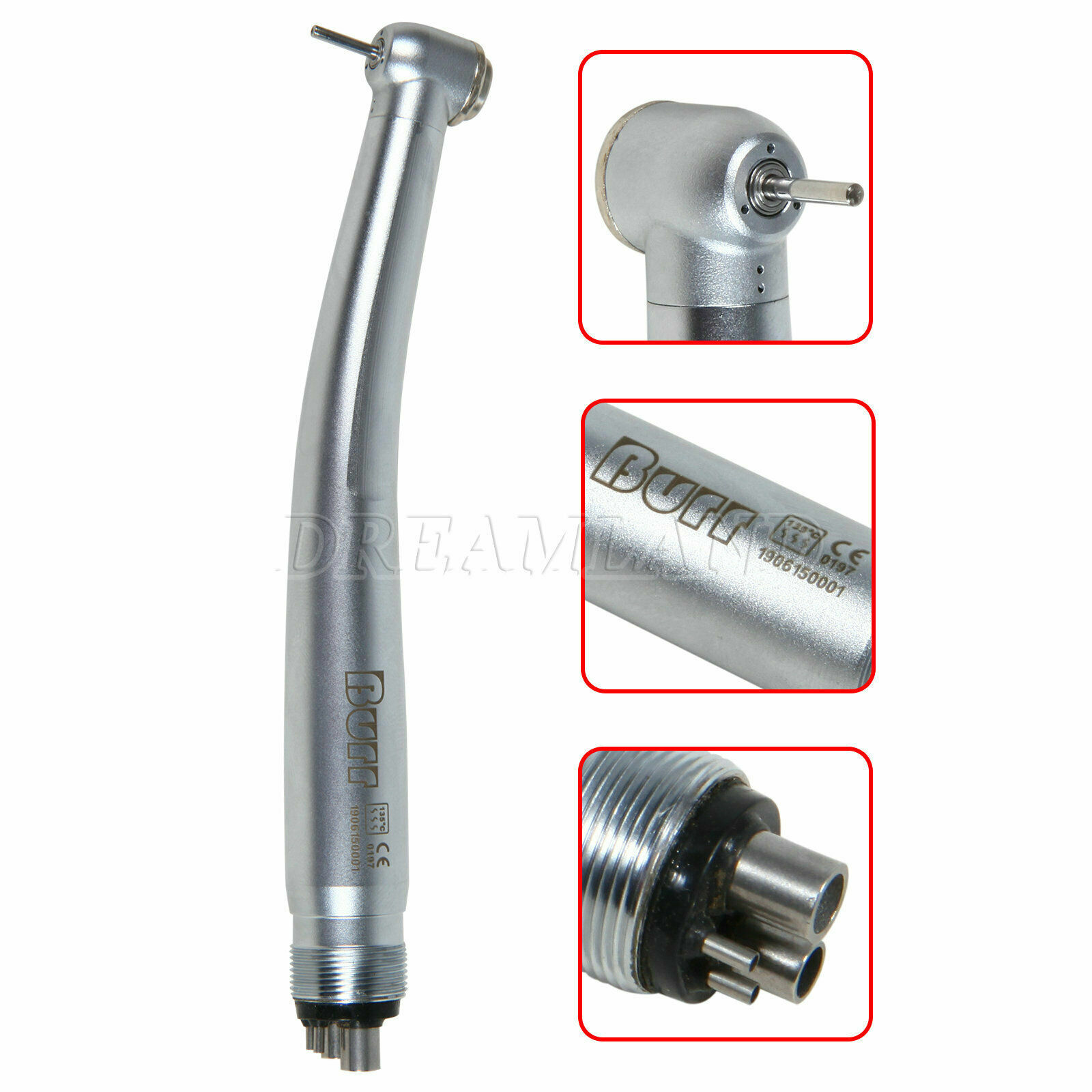10X Dental High Speed Handpiece 4Holes Standard Head Turbine Fit NSK U3BM