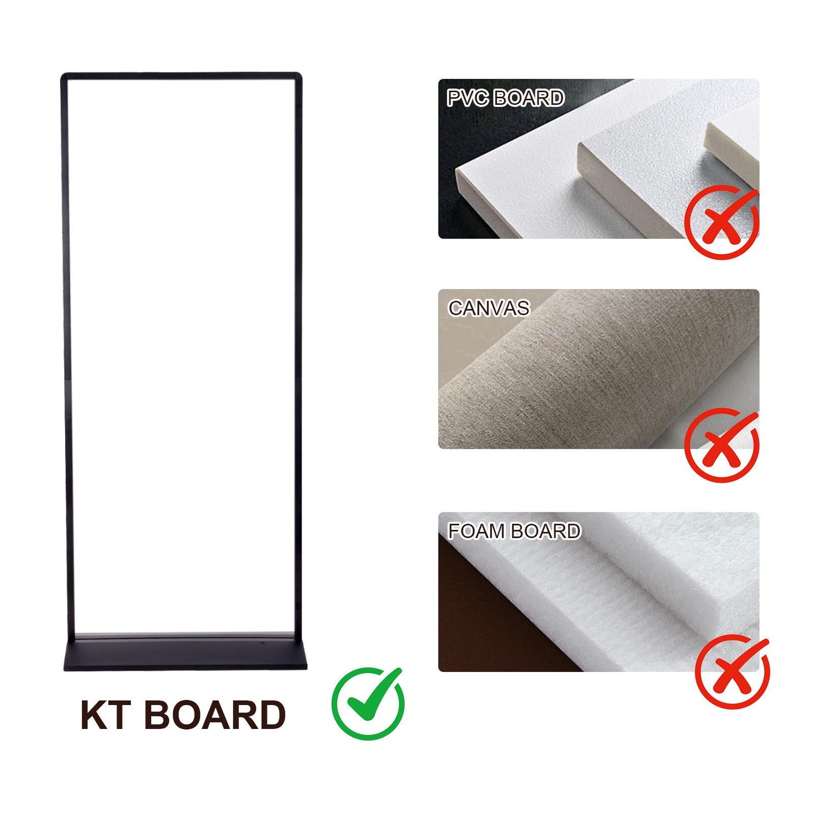 Poster Stand Floor Standing Sign Holder 72″ Heavy Duty Double-Sided