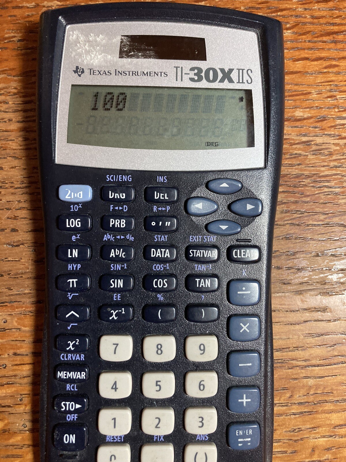 Texas Instruments Ti-30XIIS Calculator Black W Blue Cover