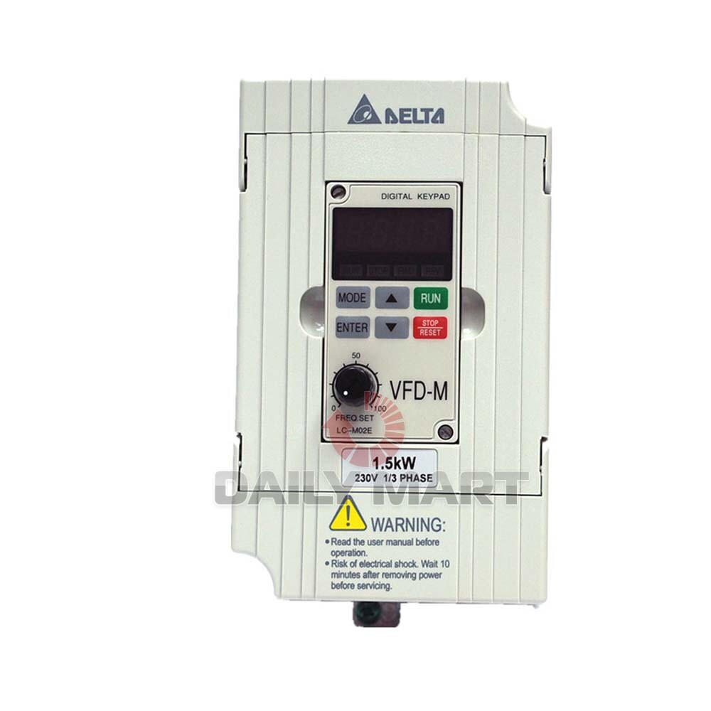 New In Box Delta VFD015M21A Frequency Converter 1.5KW 230V