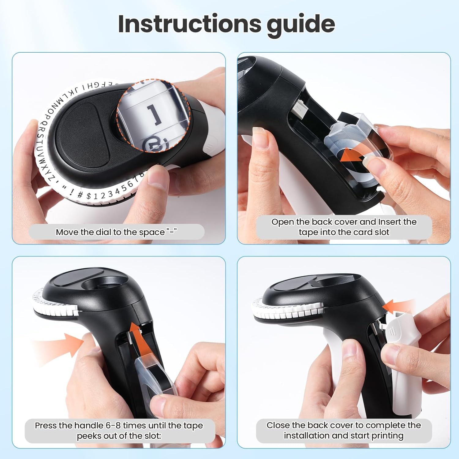 Compatible DYMO Embossing Label Maker with 5 DYMO Label Tapes | Organizer Xpress