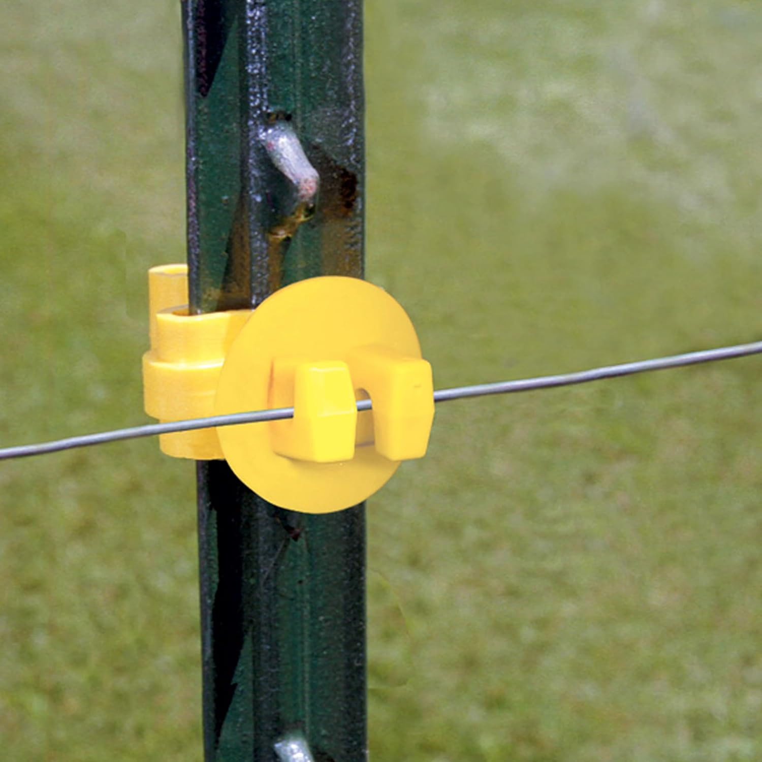 Electric Fence T Post Insulators ITY-Z Standard Snug-Fitting Wire Yellow 25Pcs
