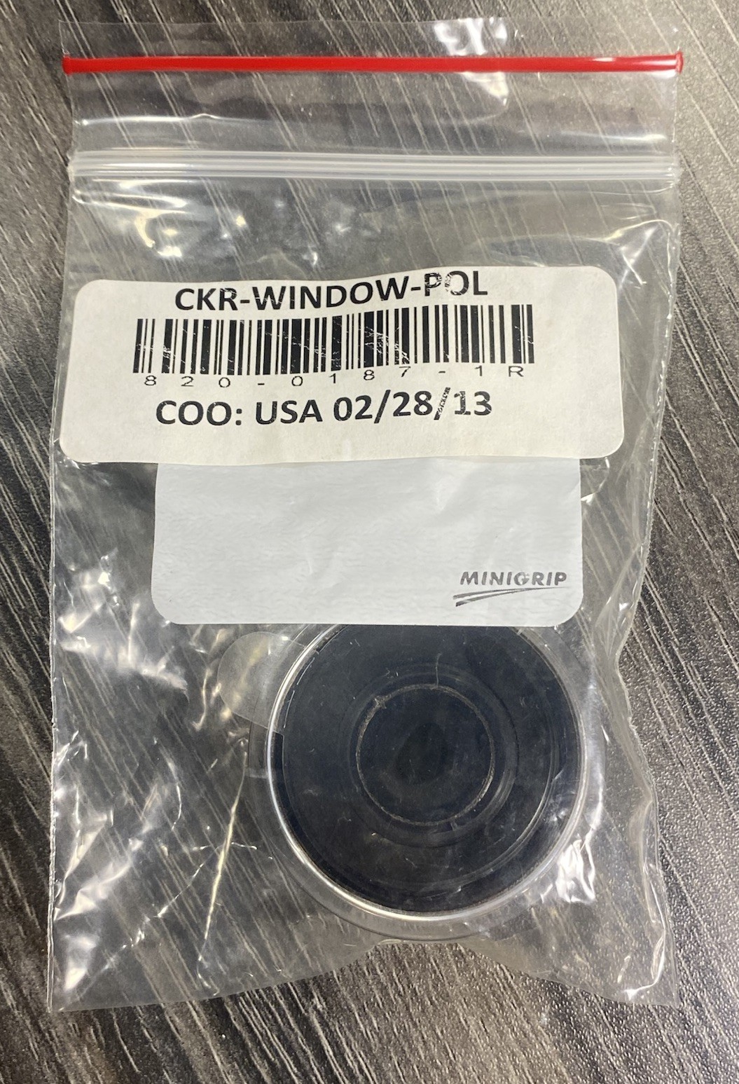 Cognex CKR‑WINDOW‑POL Polarizing Window – 820‑0187‑1R Checker 4G Lens Cover