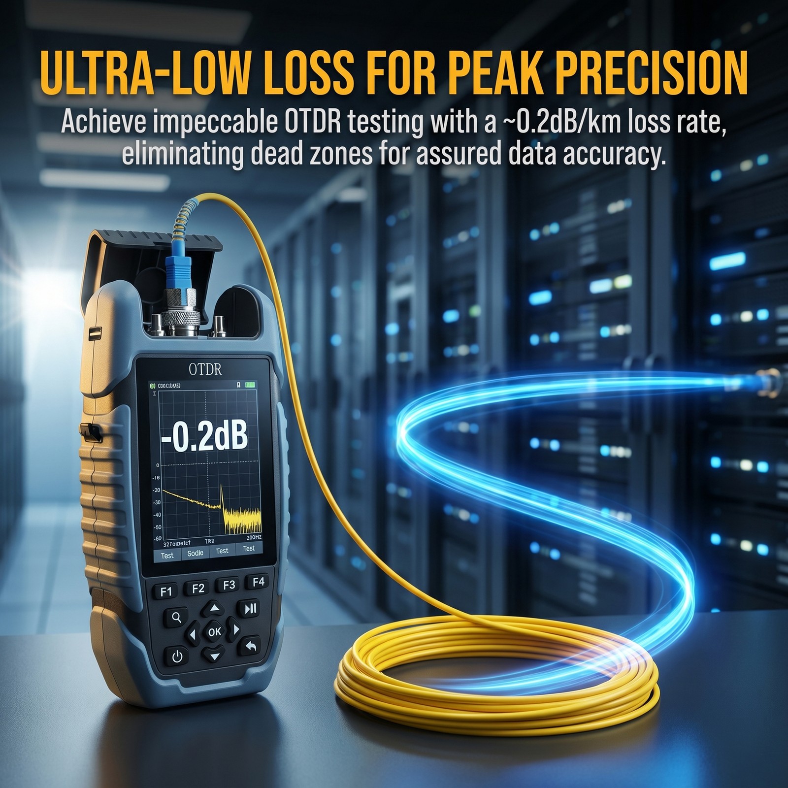 1000m OTDR Launch Cable Box Single Mode SC/APC-LC/UPC Dead Zone Eliminator