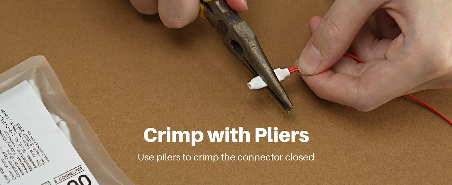 300 Pcs B Crimp Splice Connectors 22–26 AWG｜Dry & Gel-Filled｜Indoor/Outdoor