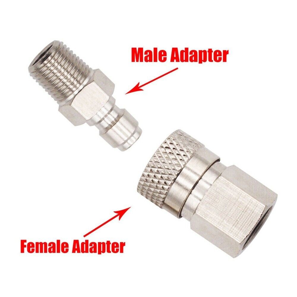 Quick Disconnect 8mm 1/8 Npt Thread Durability Male And Female PCP Paintball