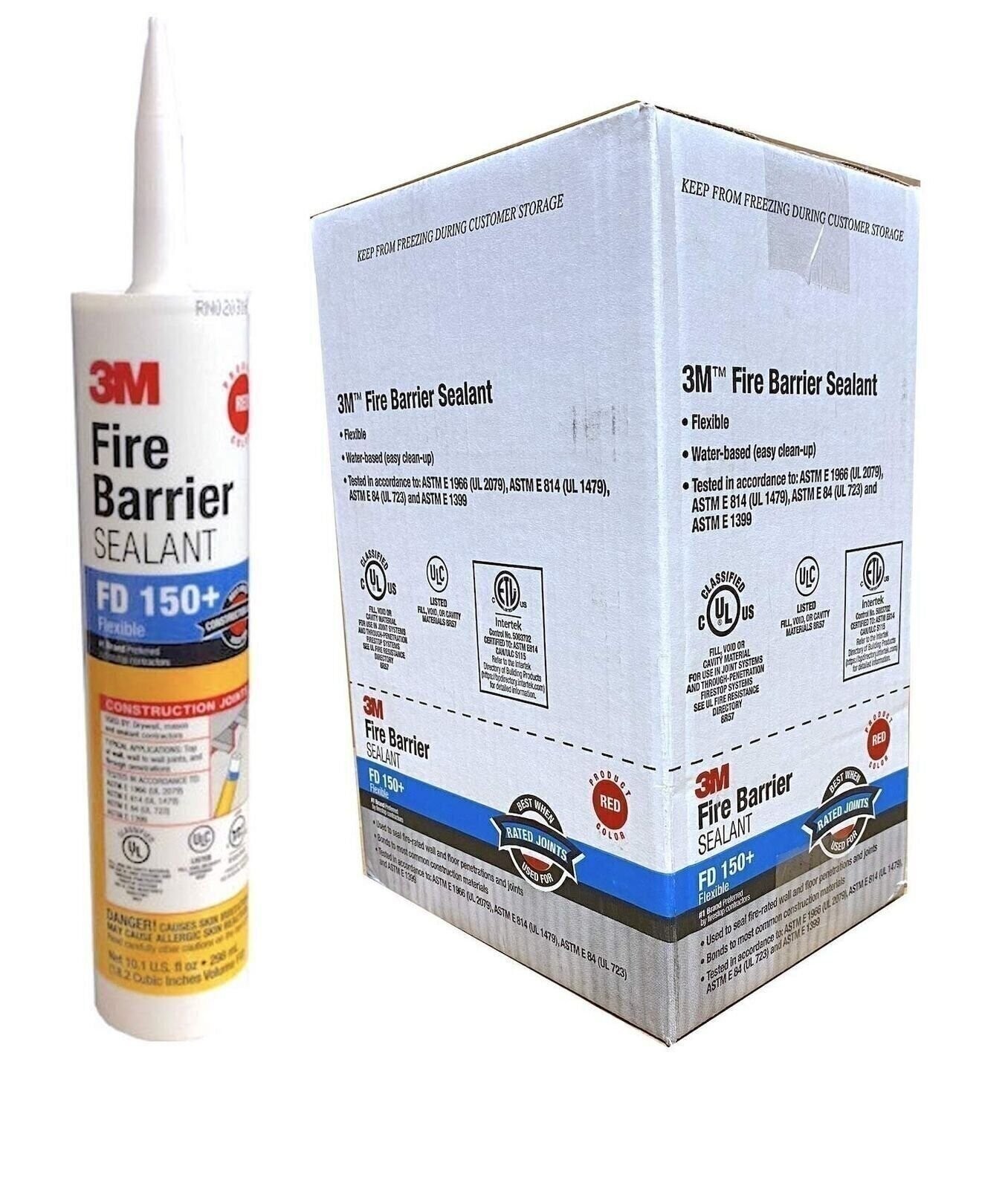 3M Fire Barrier Sealant FD 150+, Red, 10.1 fl oz Cartridge, 12/case