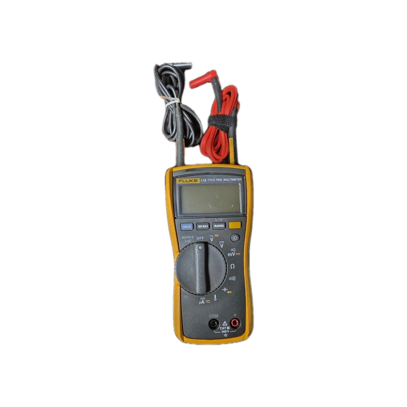 FLUKE 116 TRUE-RMS MULTIMETER with original leads good condition