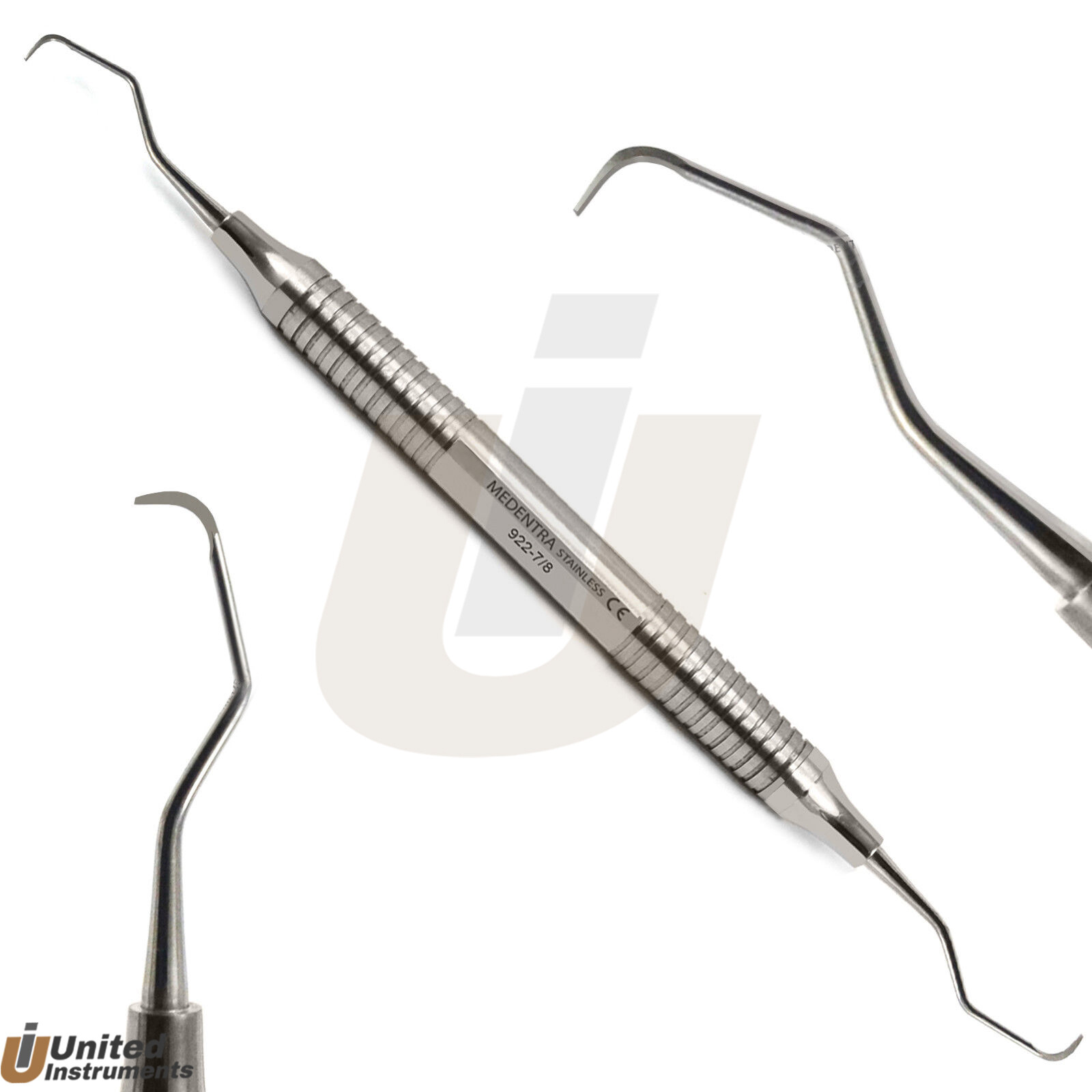 Set Of 7 Dental Gracey Curettes Perio Hollow Handle Surgical Hygiene Scalers New