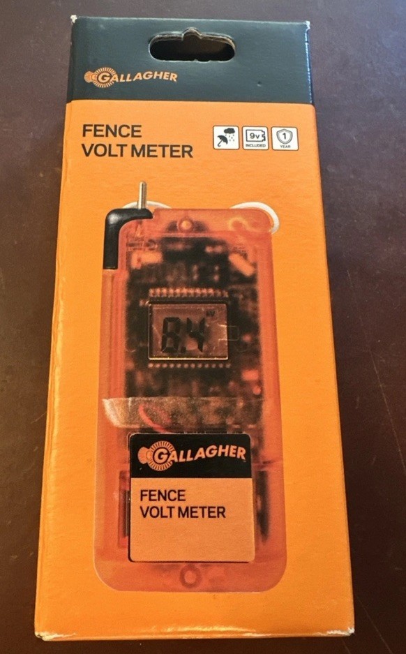 Gallagher G503014 Electric Fence Digital Volt Meter Testor Fencing 9V