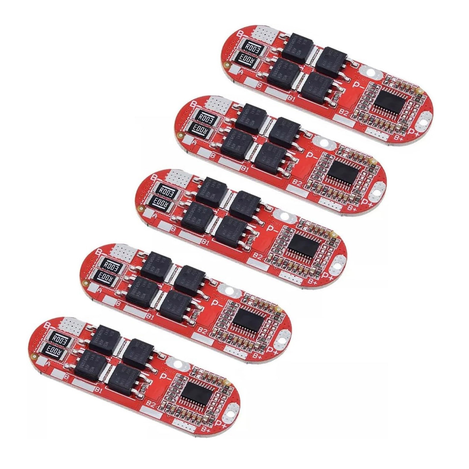 Replacement 4pcs 5S 25A BMS Board for 18650 Li-polymer Battery Maintenance Part