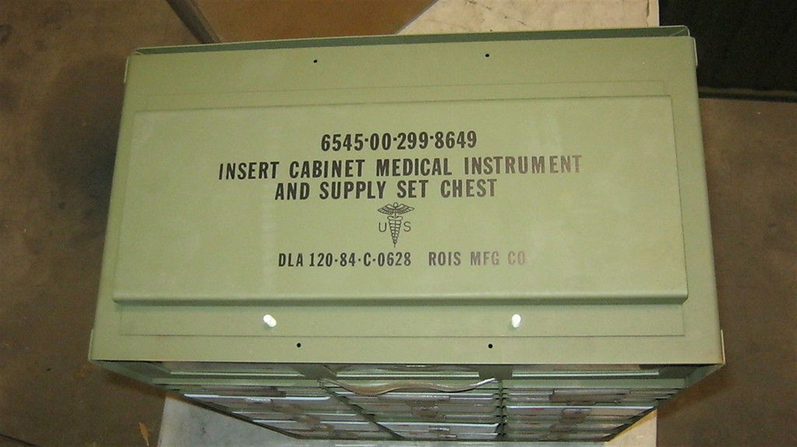 32x20x11 Case 22 Drawer Insert Unit for Aluminum Military Medical Supply Chest