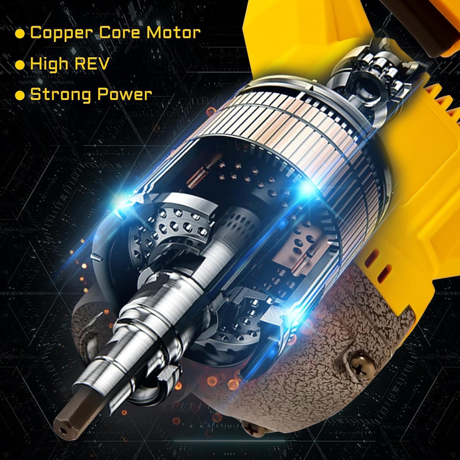 New Cordless Concrete Vibrator for DeWalt 20V 800W 3.6ft Shaft Tool Only