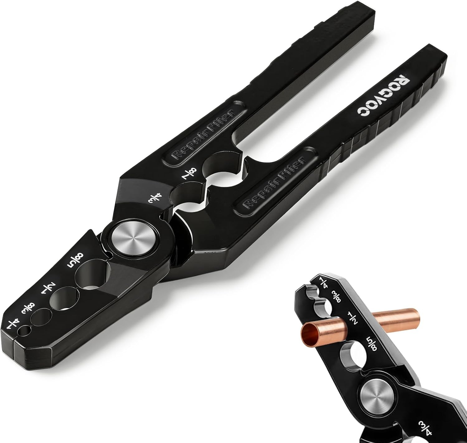 Copper Tube Repair Tool Pipe Rounder Pliers HVAC Tubing Rounding Tool 6 Sizes