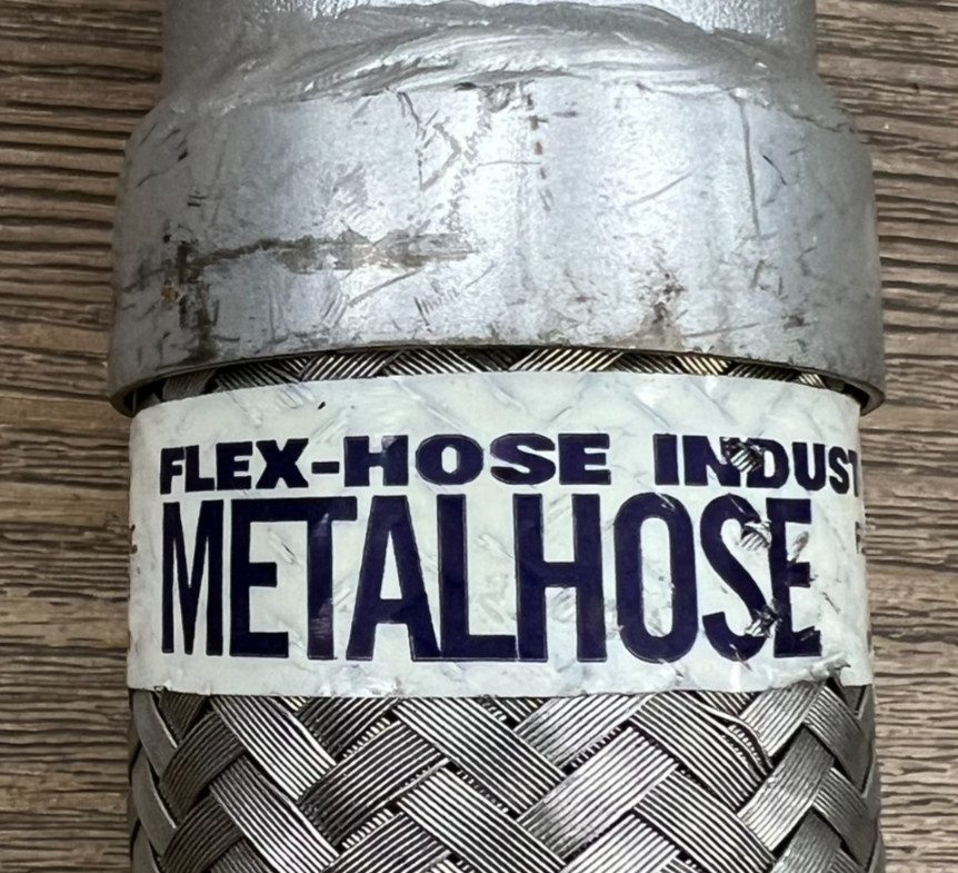 FLEX HOSES STAINLESS STEEL BRAIDED HOSE 1-1/4″ END HOSE DIA. 36″ LENGTH